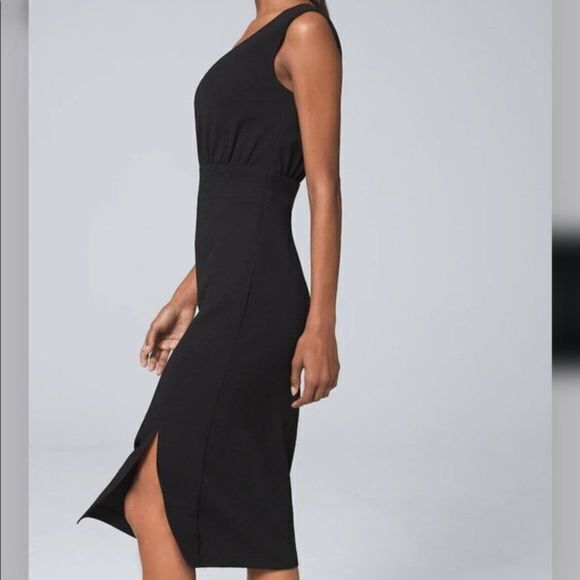 NEW WHBM BLOUSON KNIT SHEATH DRESS SIZE 00‎ - Picture 2 of 7